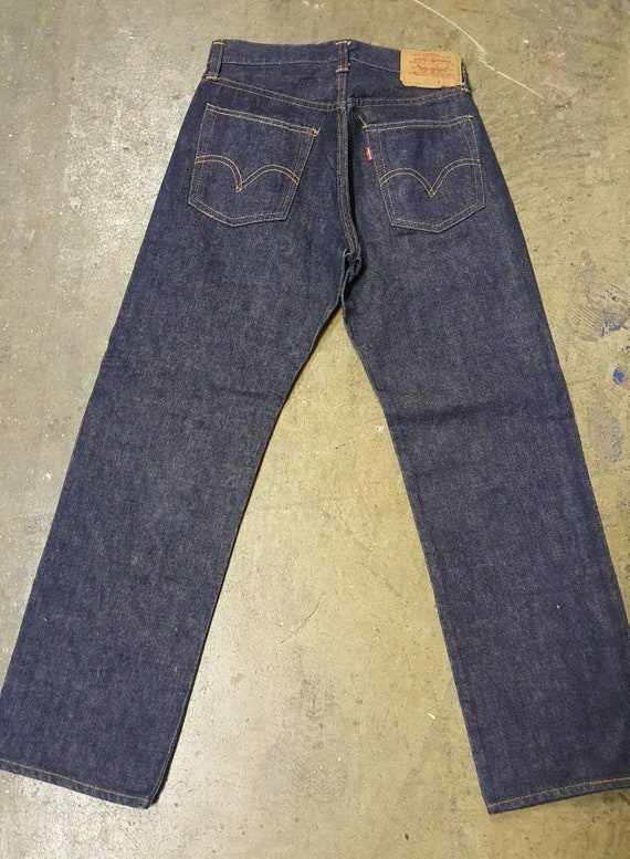 Vintage Levis 501XX Big E Selvedge Flare Denim Kleding Gender-neutrale kleding volwassenen Jeans 