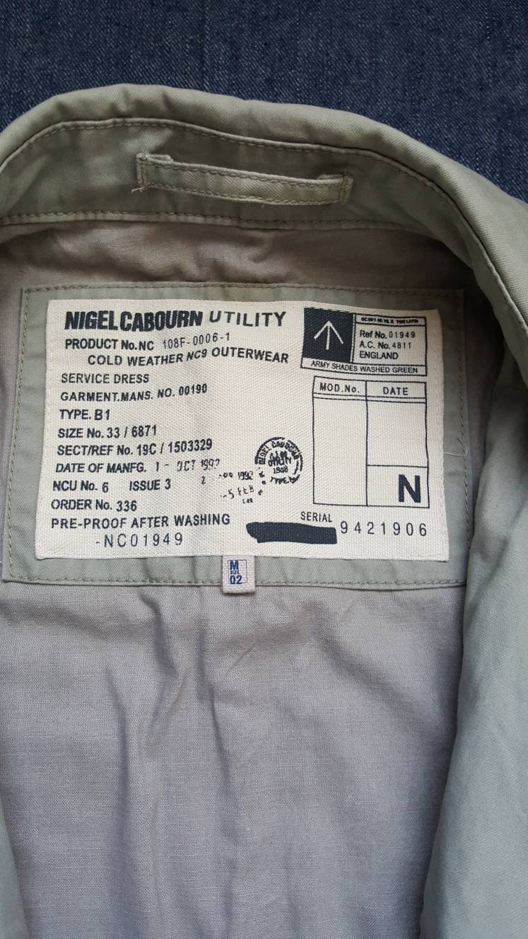 Vintage 1990s Nigel Cabourn Utility Jacket Cold Weather Grey - Etsy UK