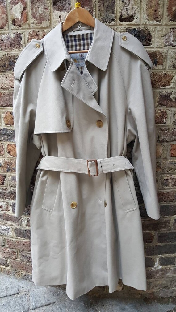 Gabardina aquascutum para hombre vintage hecha en Inglaterra | Etsy México