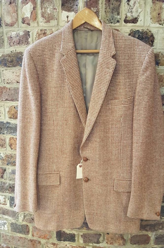 Vintage 1940s / 1950s mens Harris tweed jacket siz
