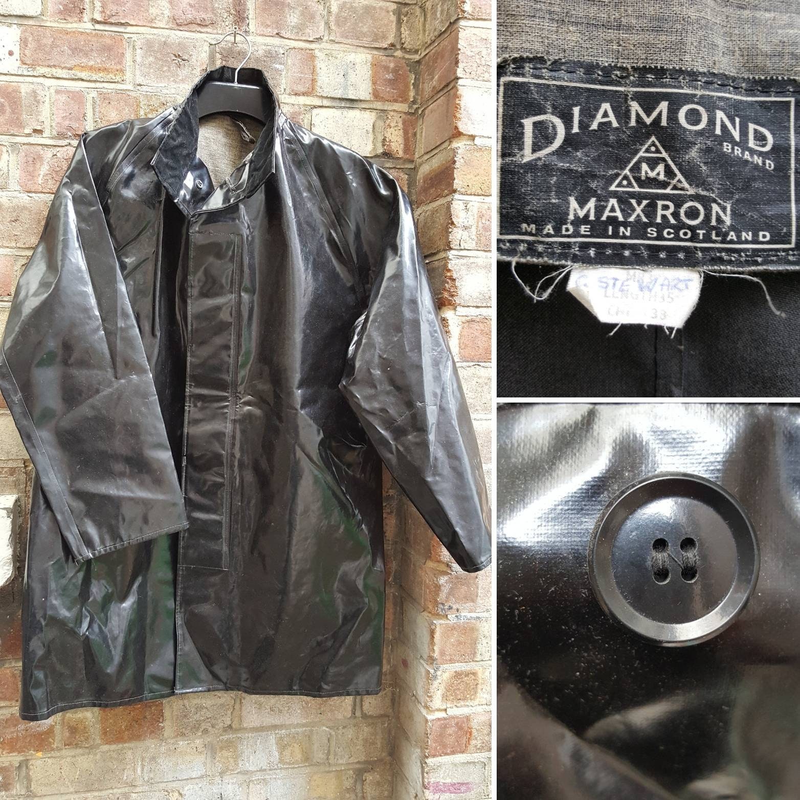 Oilskin Raincoat - Etsy