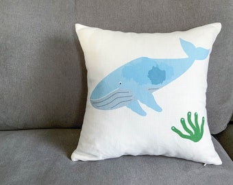 whale cushion