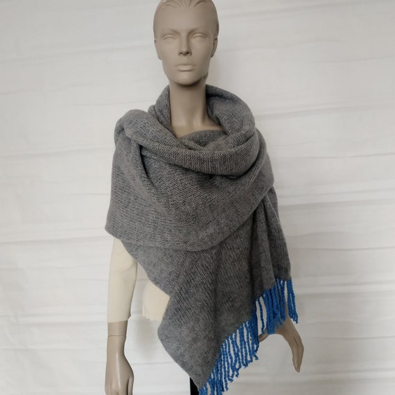 Soft Super Chunky Thick Long Big Large Cowl Fringe Winter Scarf