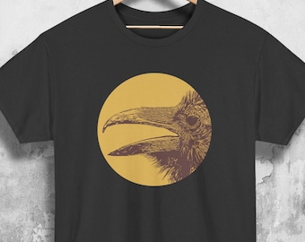 Vintage Goth Raven Shirt, Dark Cottagecore Clothes, Crow Lover Gift