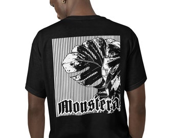 Gothic Monstera Shirt, Goth Tee for Plant Lover