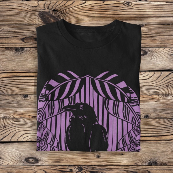 Pastel Goth Raven Shirt, Grunge Clothing, Pink Goth Shirt, Alt Clothing, Dark Academia Gothic Gifts