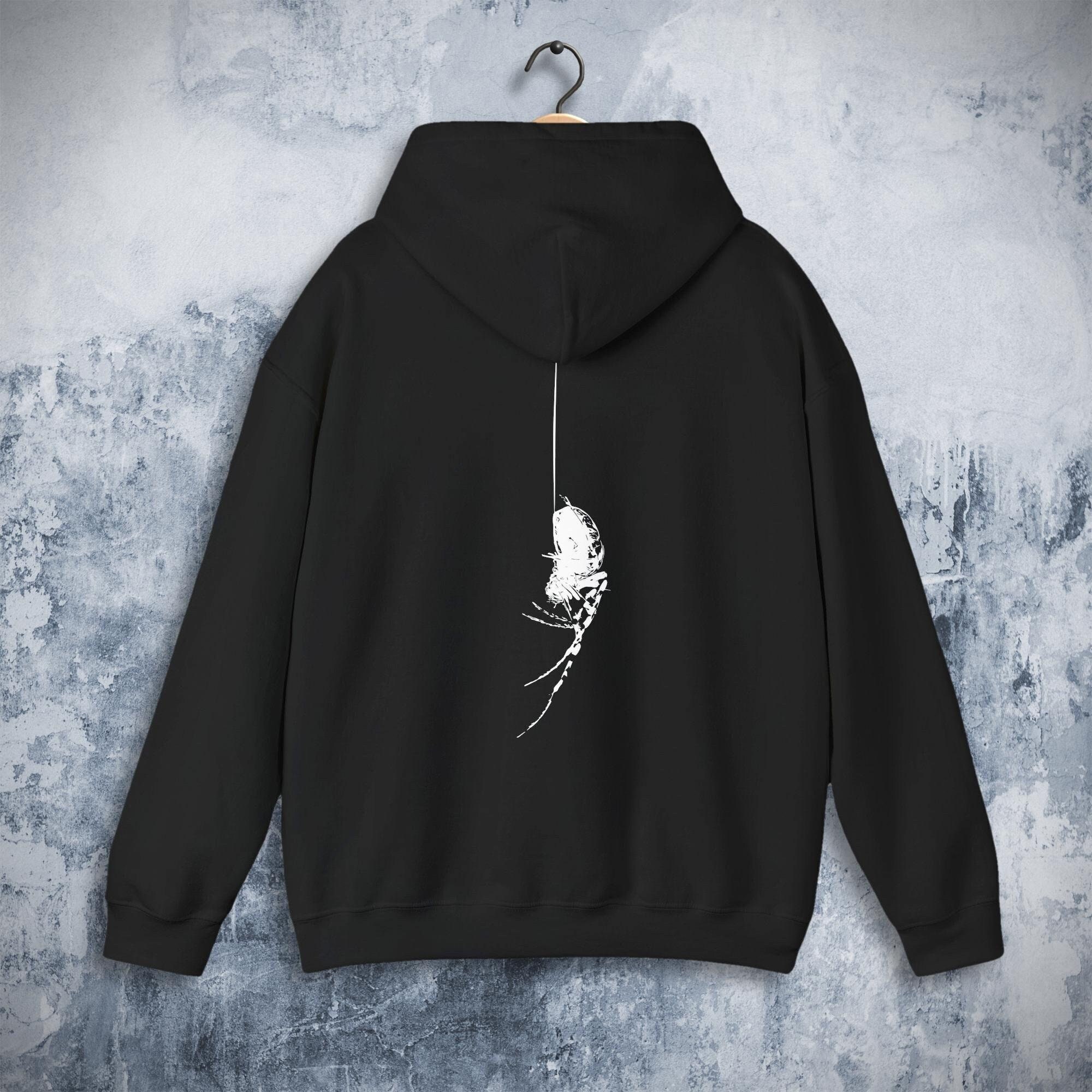 Sp5der Hoodie Y2k Ubeisy Punk Hoodie Spider Web Blast Print