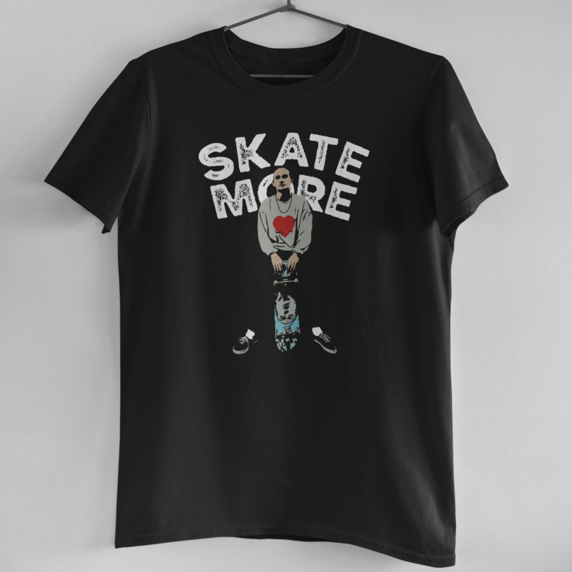 Skate More T Shirt Skateboarding Shirt Skateboard Gift for Etsy