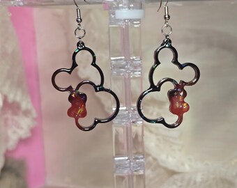 Disney Glitter Mickey & Minnie Mouse Earrings