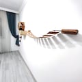 Cat Play Bridge For Wall, Wooden Bridge For Cat, Brave Cat Walking Bridge, Cats wall Path, Pets Wall Furniture, Playful Cat Path product logo