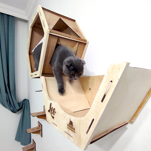 Wall Mounted Cat Bed Buy Online Etsy