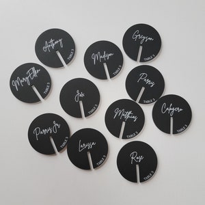 UV Printed Custom Drink Markers, Acrylic Personalized Drink Stirrer, Place Cards, Champagne Wall Marker, Stemless Drink Stirrers