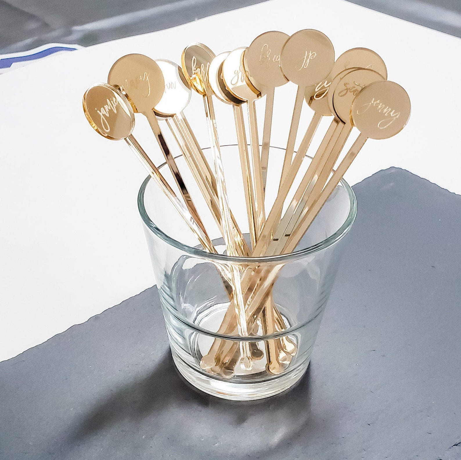 Personalized Stir Sticks Custom Drink Stirrers Acrylic Etsy