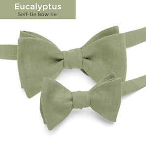 Eukalyptus Grüne Herren Fliege zum Selbstbinden, Eukalyptus Grüne Fliege zum Selbstbinden für Kinder, Eukalyptus Hosenträger Herren Kinder
