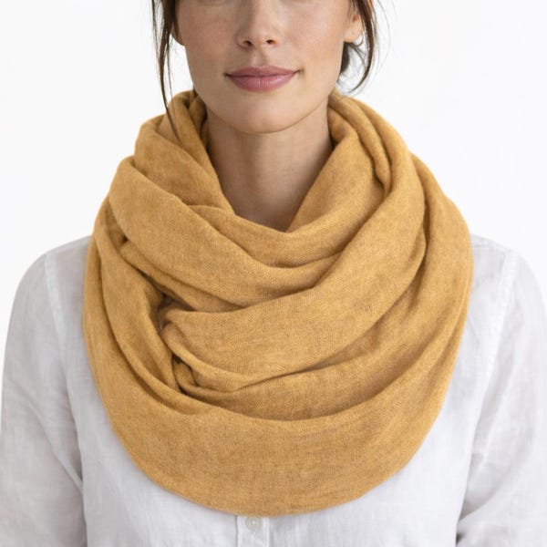 Camel Linen Scarf, Oversized Shawl, Women scarf, Men scarf, Unisex linen scarf, Organic linen shawl, Blanket scarf, Gift for her