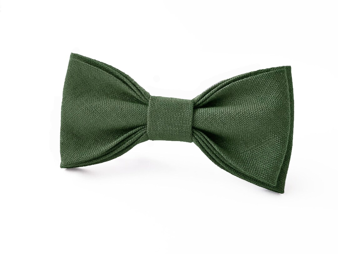 Dark Moss Green Bow Tie / Dark Moss Green Suspenders / Men's Suspenders ...
