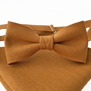 Honey Linen Bow Tie / Honey Linen Bowtie / Honey Linen Pocket Square / Honey Linen Accessories / Honey Linen Tie / Linen Accessories