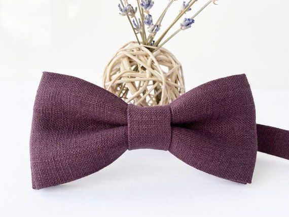 eggplant bow tie