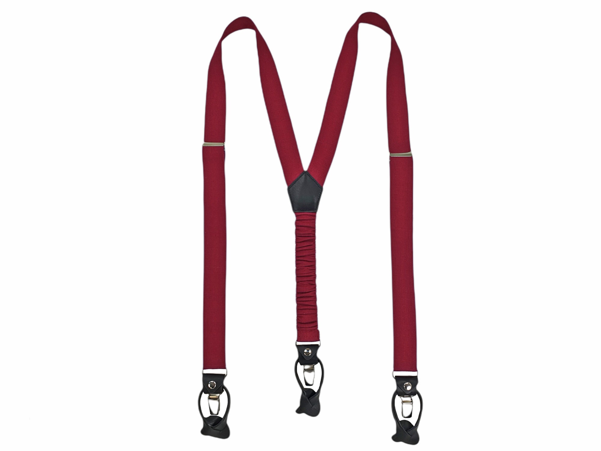 burgundy slim tie