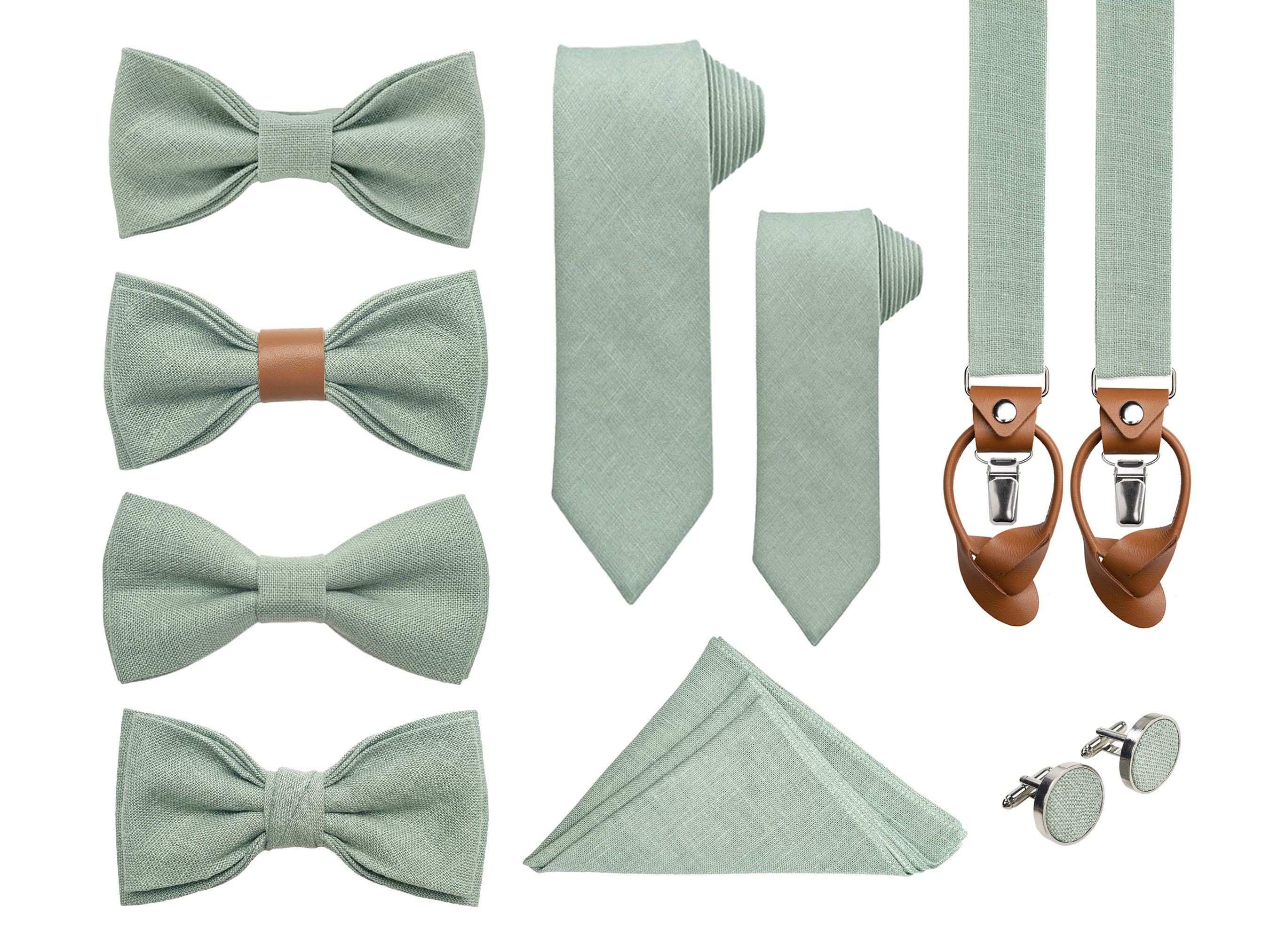 Sage Green Accessories Set – Suit Culture