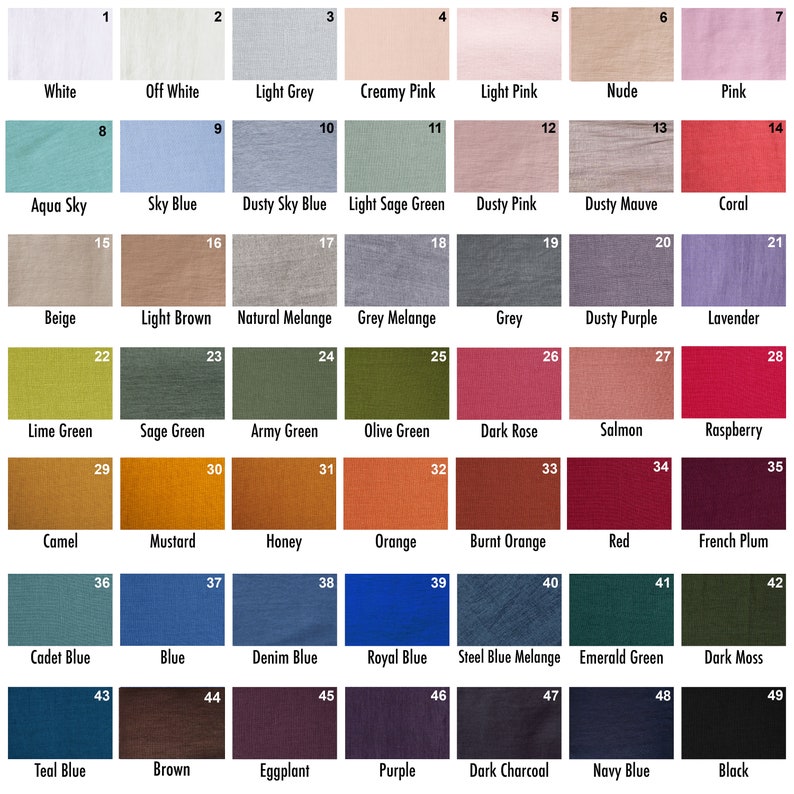 Linen fabric samples for accessories: ties, bow ties, pocket squares, suspenders, cufflinks and etc. image 1