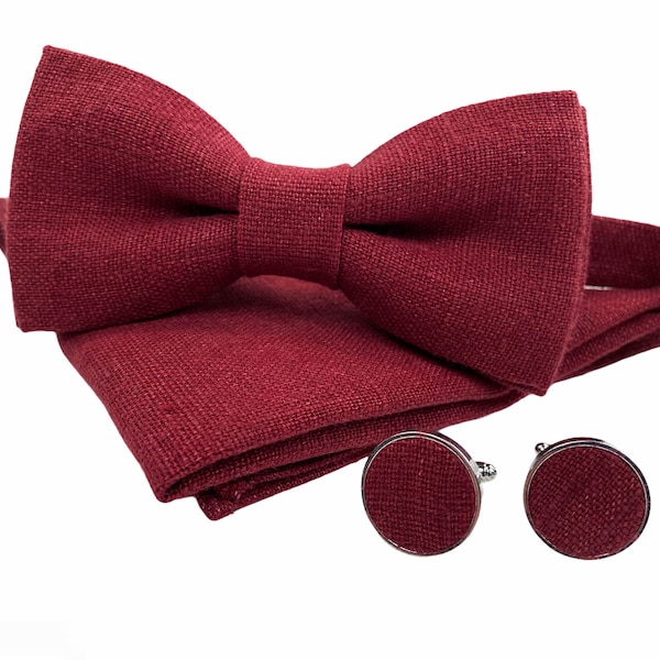 burgundy suspenders and tie