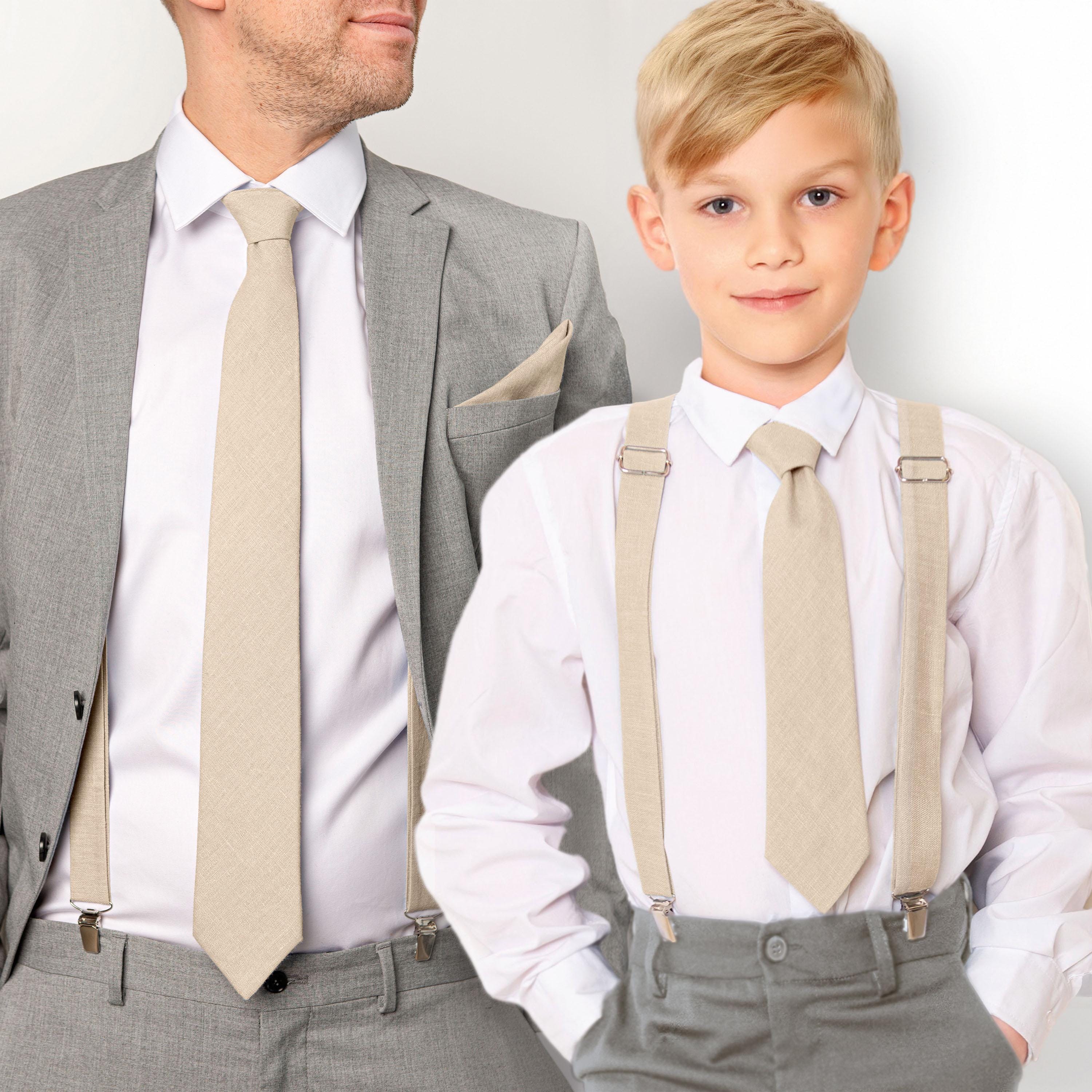 father and son matching ties
