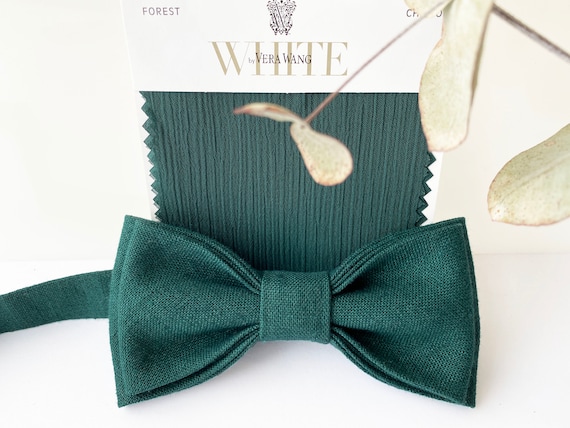 Noeud Papillon Vert Élégant Prêt-à-Porter Pour Homme – Couleur Unie Raffinée Pour Mariage, Soirée Ou Remise De Diplôme