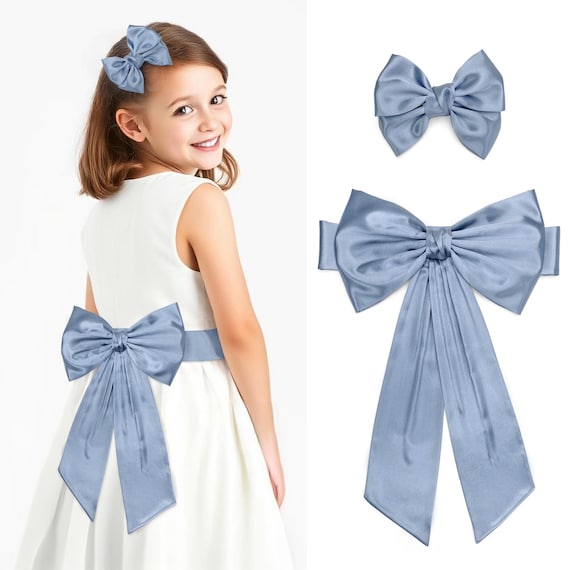 blue dress for baby girl MARMALADE Retro Navy-Blue dress with White Belt – Marmalade-shop main image 1