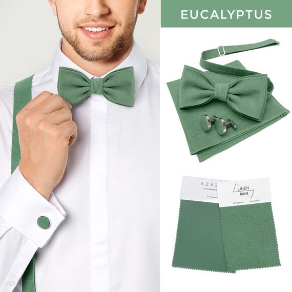 Nœud papillon à nouer vert émeraude | Acheter en ligne