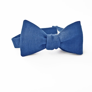 Blaue Fliege / blaue Fliege / blaue Fliege / blaue Fliege / Groomsmen Fliege / blaue Leinen-Hosenträger