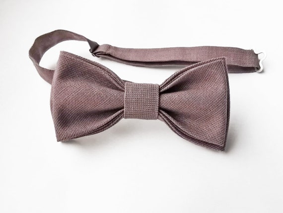 taupe color bow tie