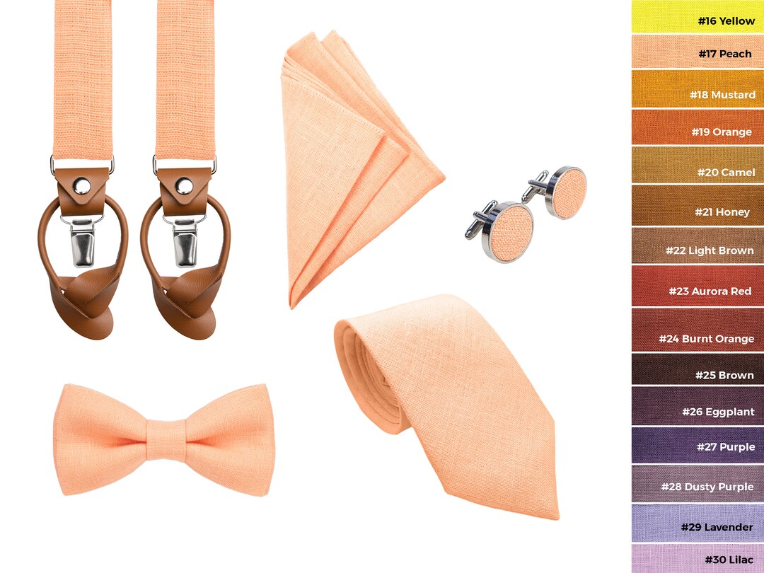 pale peach tie