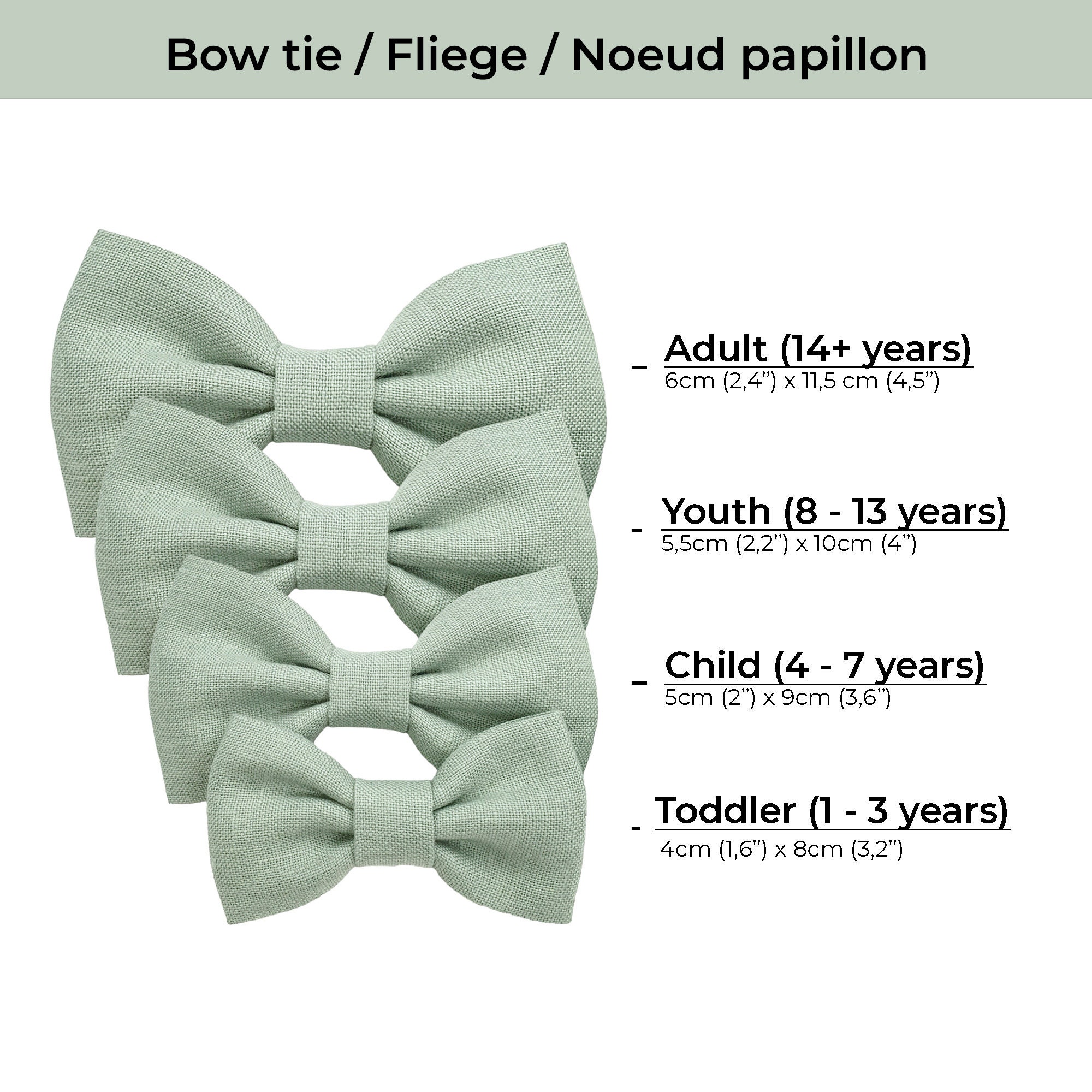 Papillon Bambino Verde Chiaro - Elegante Per Cerimonie E Feste - Accessorio Moda Infantile - Foto 9