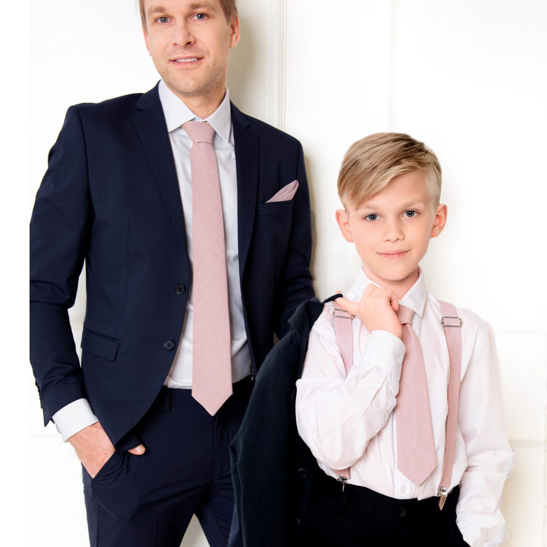 Cravate Tissée Pré-Nouée Pour Garçon Aujourd'Hui, Petits Pois[u9646