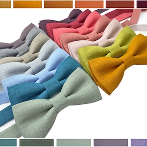 Custom Colors Bow Ties / Man&#39;s Bow Tie / Weddings Accessories / Groom&#39;s accessories / Bow Ties and Suspenders / Bow Tie and Cufflinks