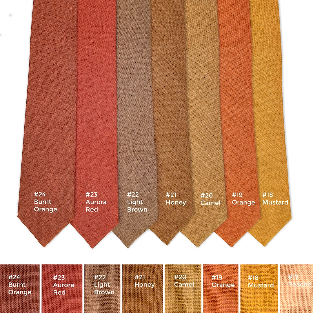burnt orange ties