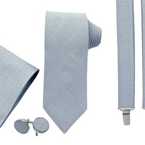 Dusty Sky Blue Regular Tie / Dusty Sky Blue NeckTie / Dusty Sky Blue Tie For Wedding / Nectie For Groomsmen
