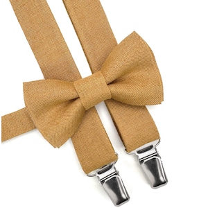 Camel Child Bow Tie and Braces / Kamel Kind Fliege / SET For Toddler : Suspenders and Bow Tie