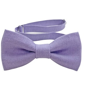 Lavender Bow Tie / Lavender Bow Tie For Men / Lavender Linen Cufflinks / Men's Suspenders / Lavender BowTie / Lavender Braces image 2