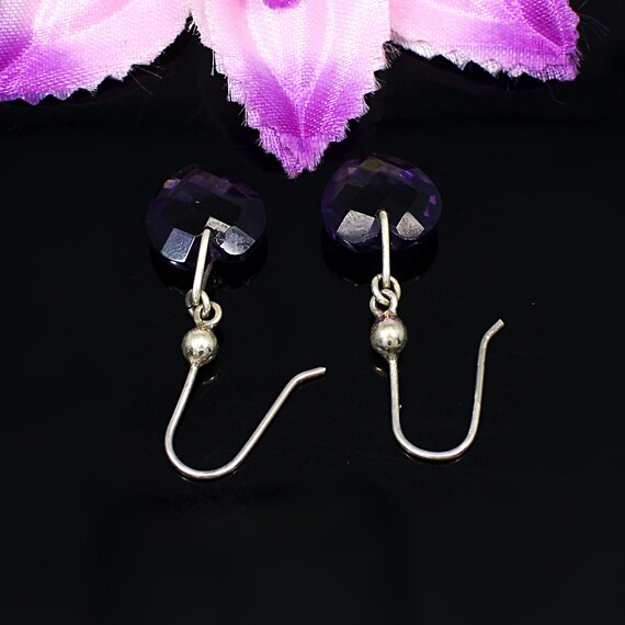 Orecchini In Argento Sterling 925 Con Ametista A Forma - Foto 6