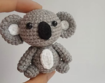 PATTERN Crochet Koala Plush,Amigurumi Koala Stuffed Plush,Koala Toy Koala,Koala Doll,Knitted Koala Gifts, Koala Keychain,Koala PATTERN