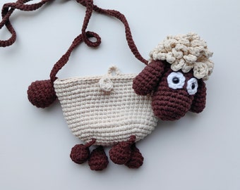 PATTERN: Crochet Sheep Bag PATTERN, Amigurumi Sheep PATTERN