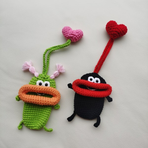 MOTIF : porte-clés en crochet, motif tricoté pour porte-clés, porte-clés fait main, motif protège-clés tricoté