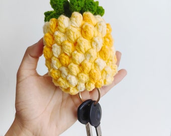 PATTERN: Crochet Pineapple PATTERN, Handmade Cute Key Holder PATTERN