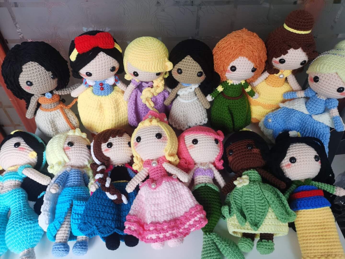 kid toy for baby Amigurumi Princes toddler adult. Details about   Crochet Princess Dolls 
