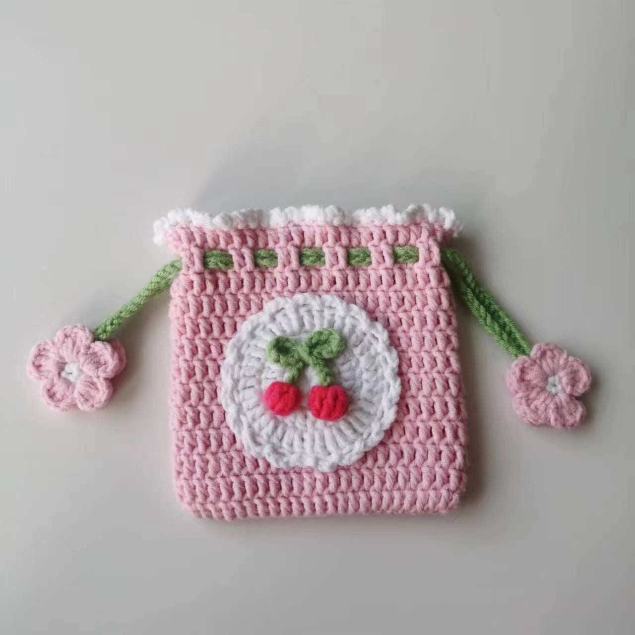 Cherry Blossom Pink Crochet Coin Purse/wallet Handmade -  Canada