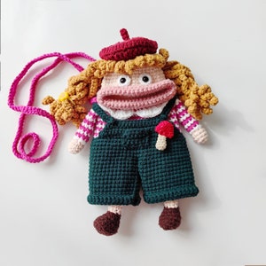 MUSTER: Gehäkelte Crossbody Handytasche MUSTER, Amigurumi Geldbörse MUSTER