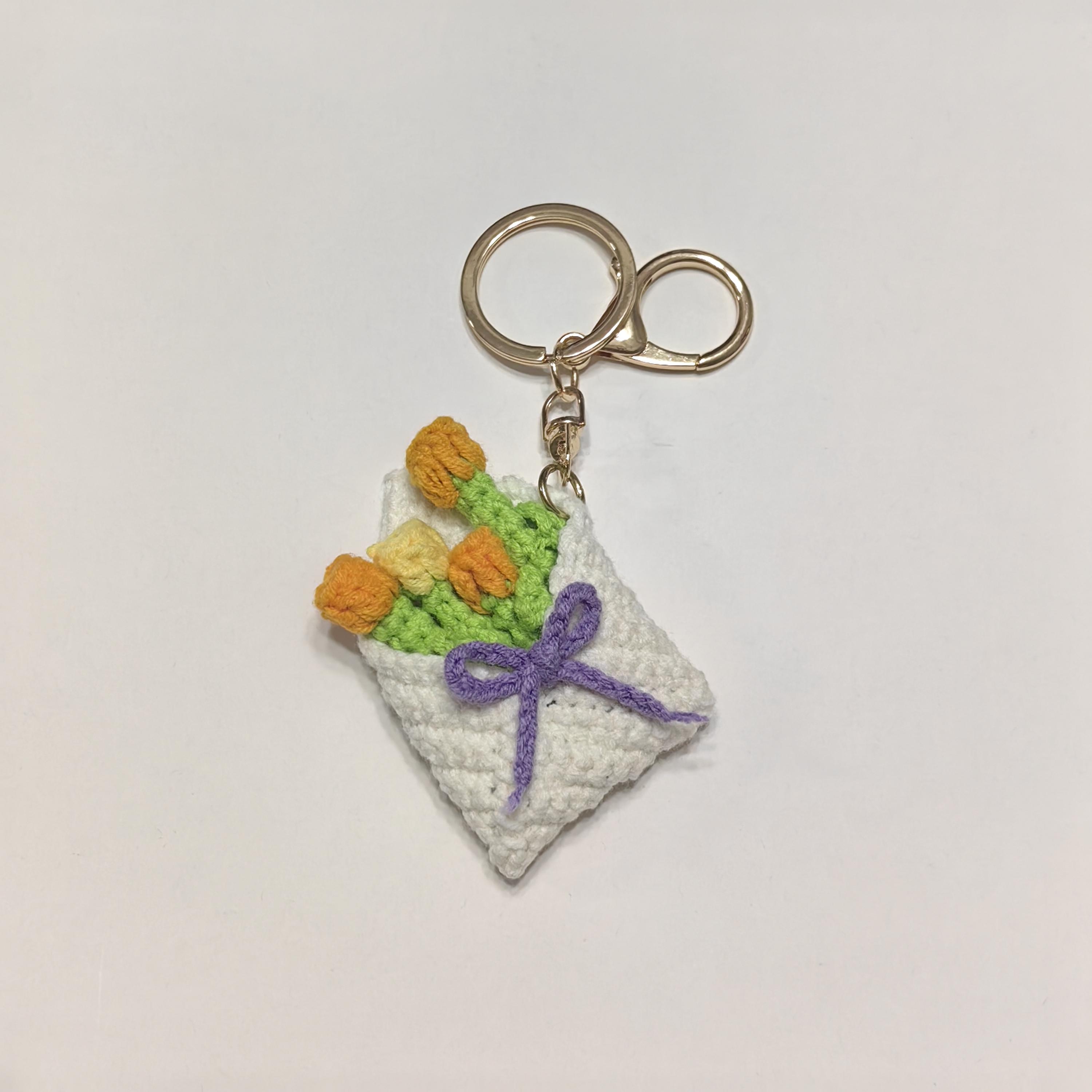 ハンドメイド スマイリー 円座☆ tmkニットルーム 藤田智子 / ドーナツのチャーム型ハンドタオル