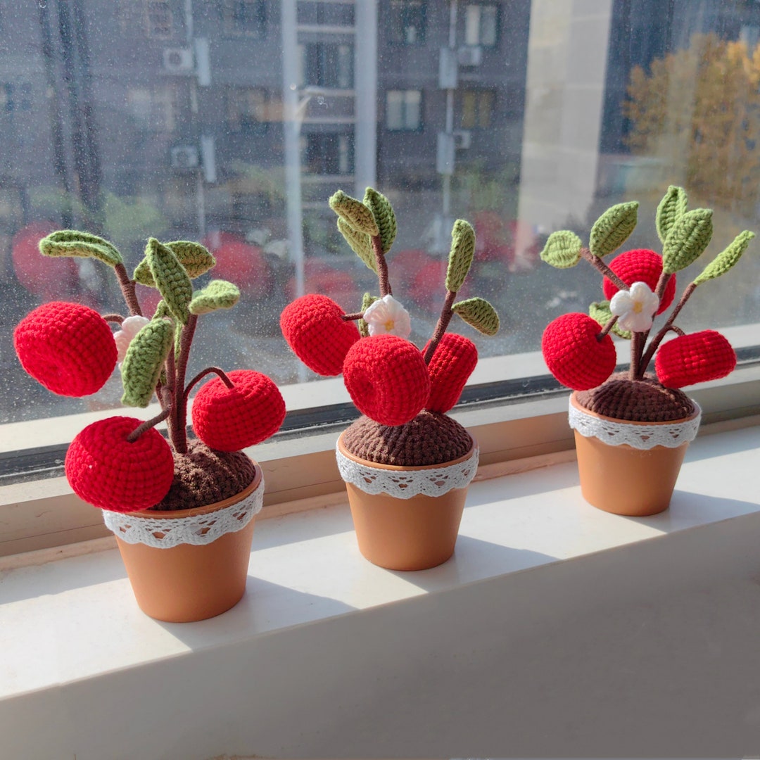 Crochet Apple Tree, Amigurumi Apple Plants, Handmade Plants Home Decor ...